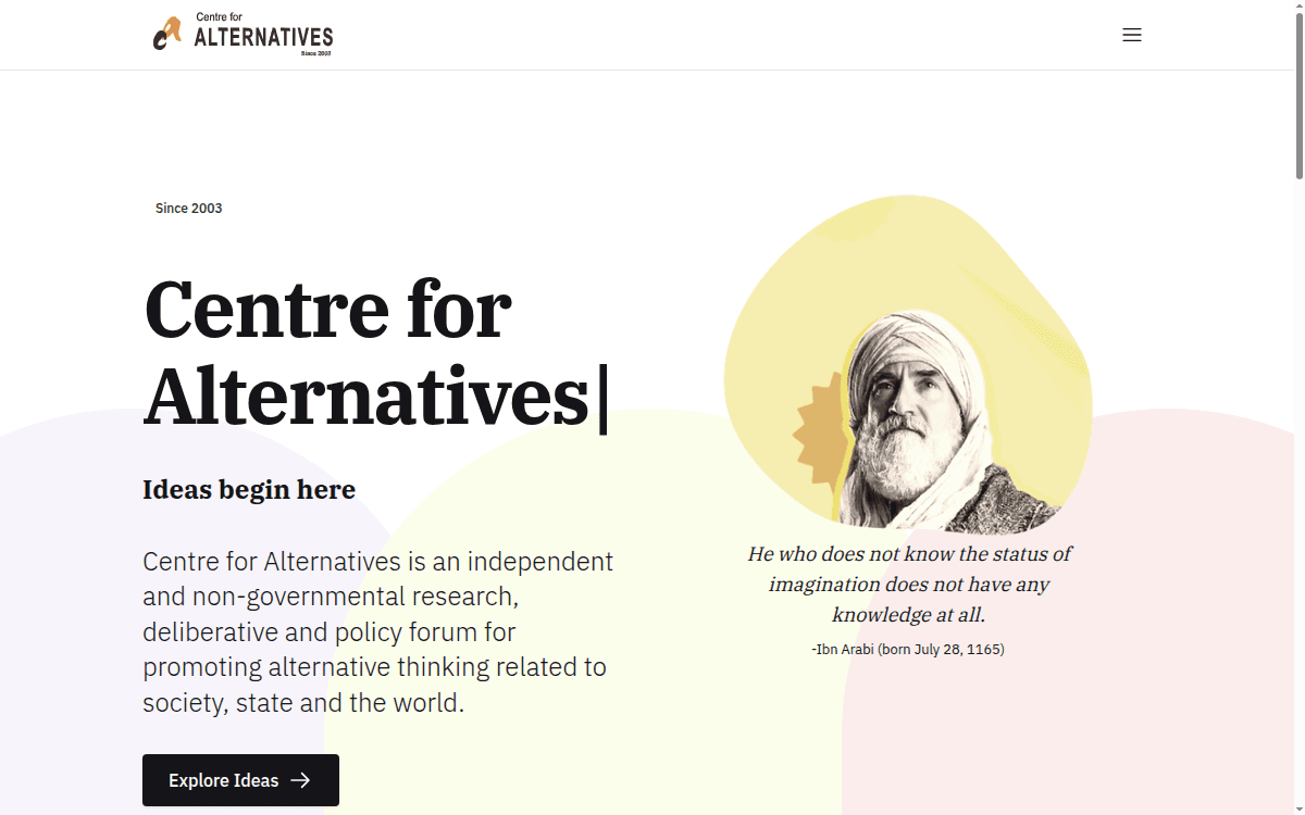 Screenshot of calternatives.org — Next.js 14, Headless WordPress, GraphQL project by Shafin Ahmed