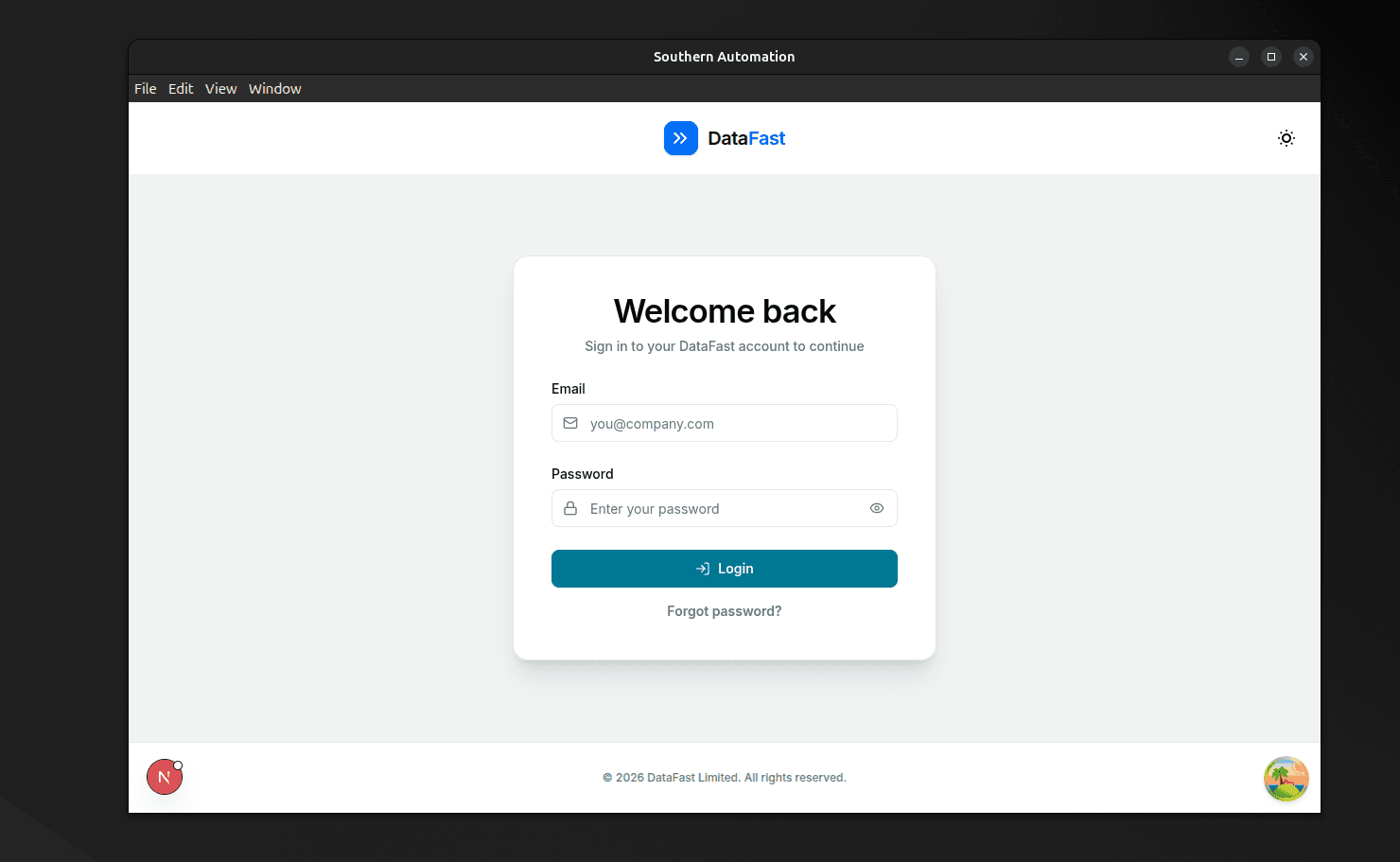 Screenshot of Datafast — Next.js 14, TypeScript, Laravel project by Shafin Ahmed